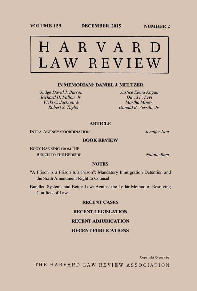  Harvard Law Review: Volume 129, Number 2 - December 2015(Kobo/電子書)