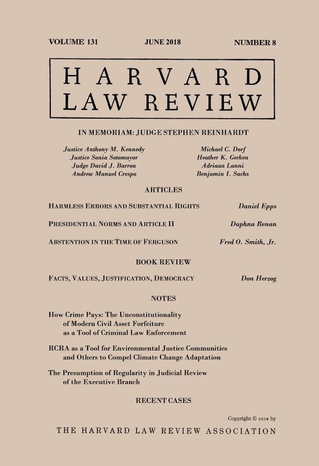  Harvard Law Review: Volume 131, Number 8 - June 2018(Kobo/電子書)