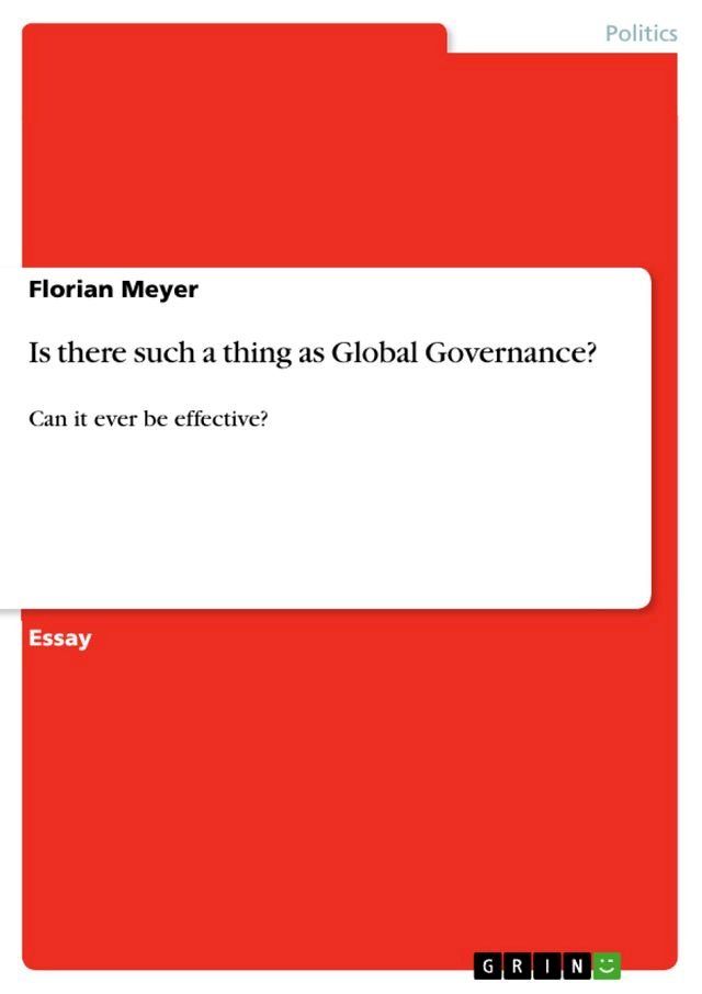  Is there such a thing as Global Governance?(Kobo/電子書)