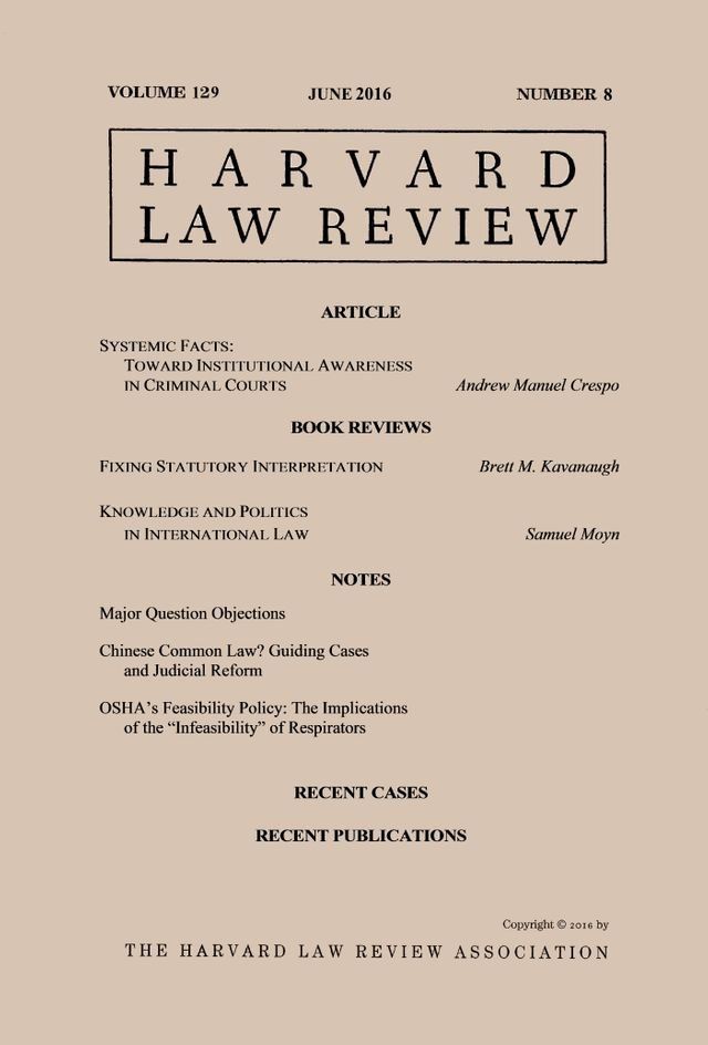  Harvard Law Review: Volume 129, Number 8 - June 2016(Kobo/電子書)