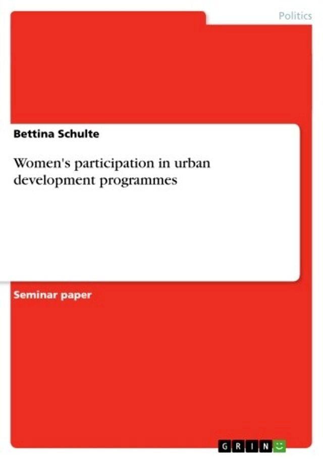  Women's participation in urban development programmes(Kobo/電子書)