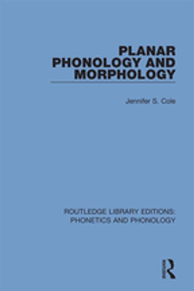  Planar Phonology and Morphology(Kobo/電子書)