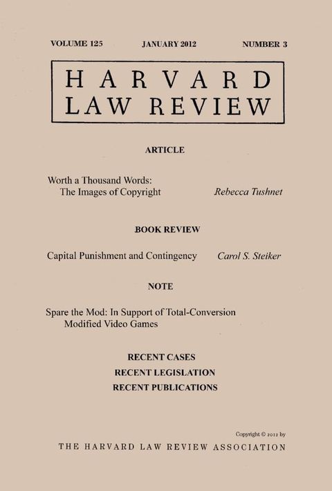 Harvard Law Review: Volume 125, Number 3 - January 2012(Kobo/電子書)