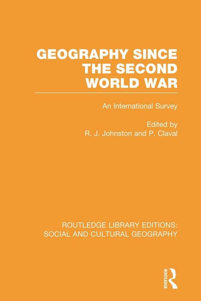  Geography Since the Second World War(Kobo/電子書)