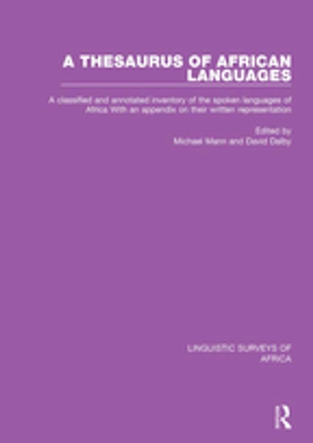  A Thesaurus of African Languages(Kobo/電子書)