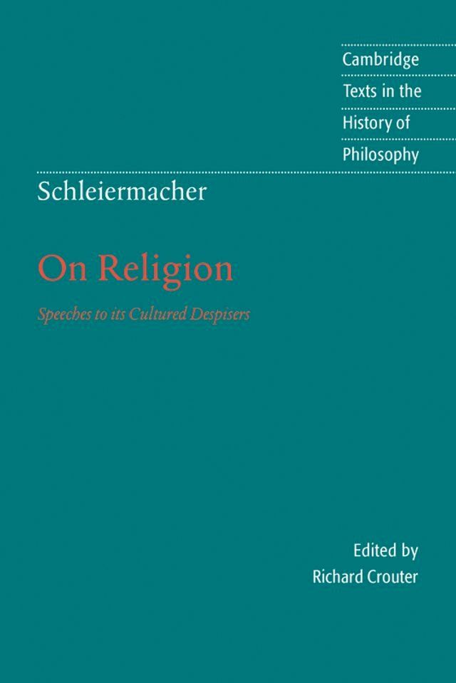  Schleiermacher: On Religion(Kobo/電子書)