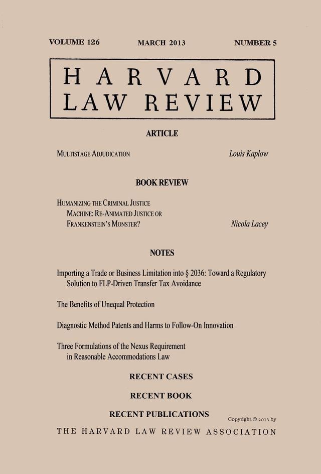  Harvard Law Review: Volume 126, Number 5 - March 2013(Kobo/電子書)