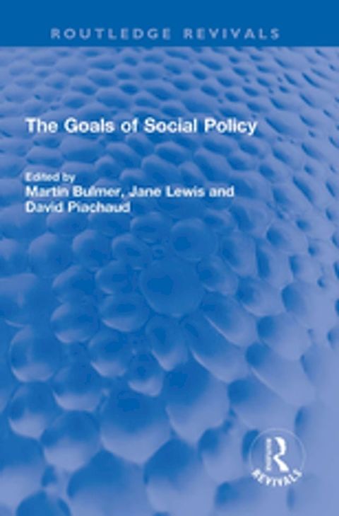 The Goals of Social Policy(Kobo/電子書)