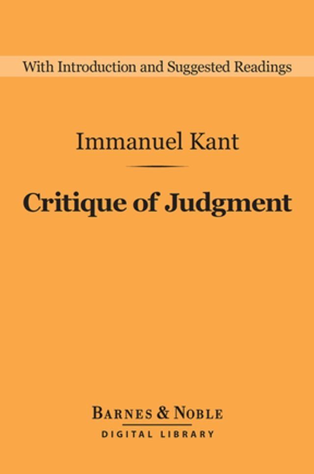  Critique of Judgment (Barnes & Noble Digital Library)(Kobo/電子書)