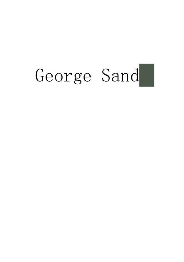  George Sand(Kobo/電子書)