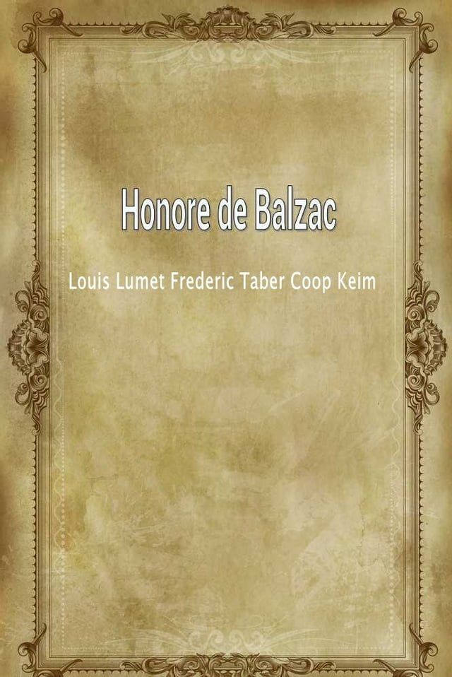  Honore De Balzac(Kobo/電子書)