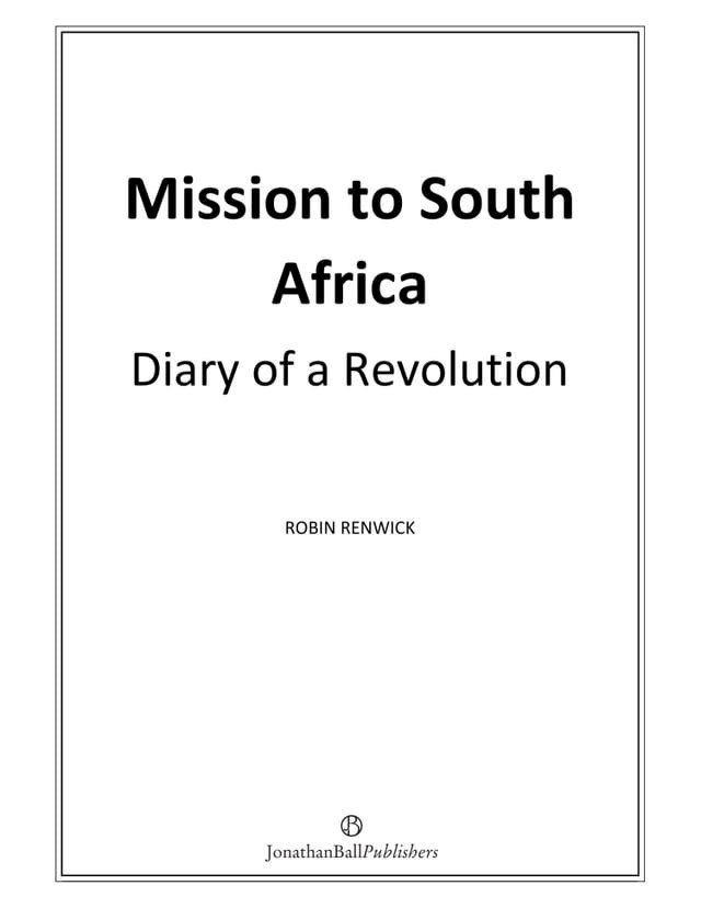  Mission to South Africa(Kobo/電子書)