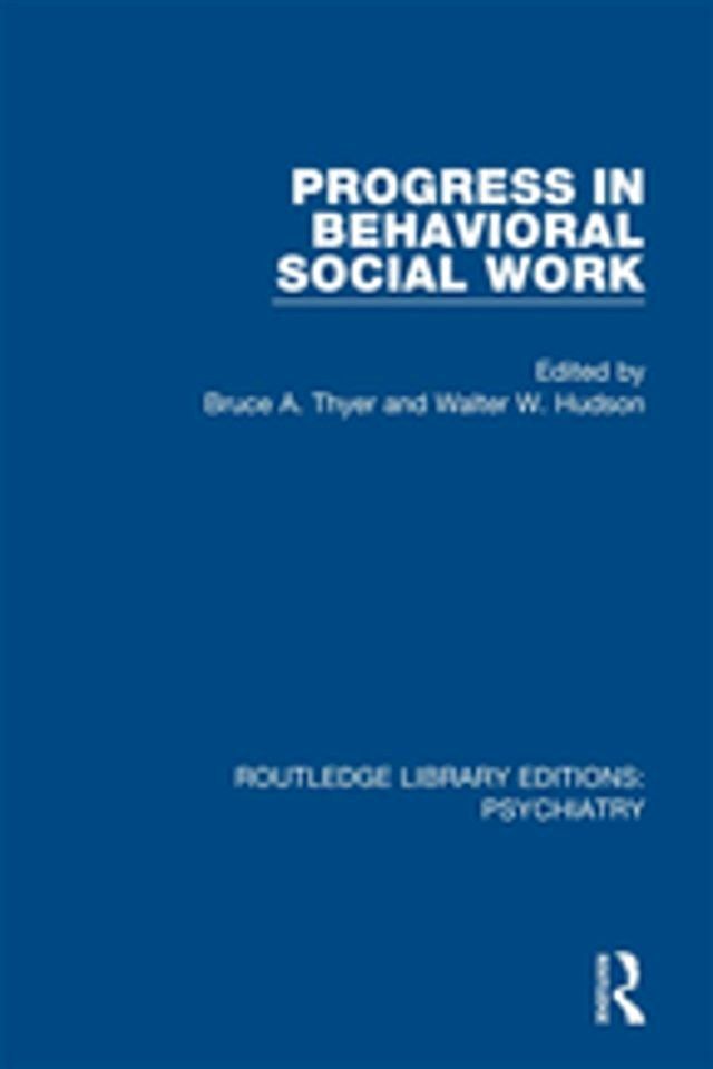  Progress in Behavioral Social Work(Kobo/電子書)