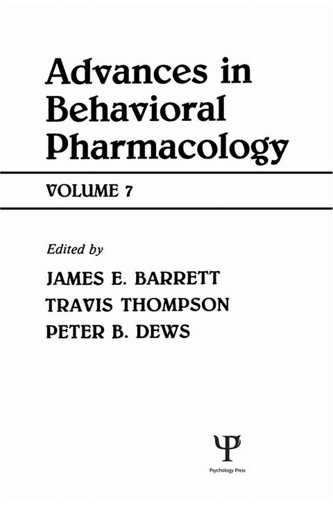 Advances in Behavioral Pharmacology(Kobo/電子書)