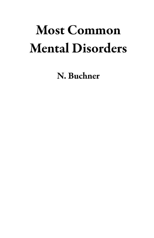  Most Common Mental Disorders(Kobo/電子書)