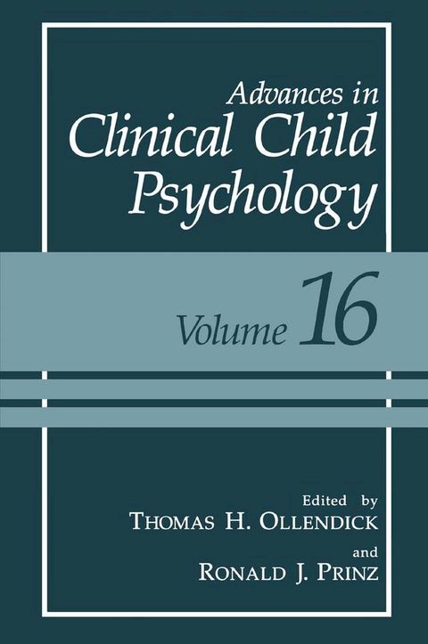 Advances in Clinical Child Psychology(Kobo/電子書)