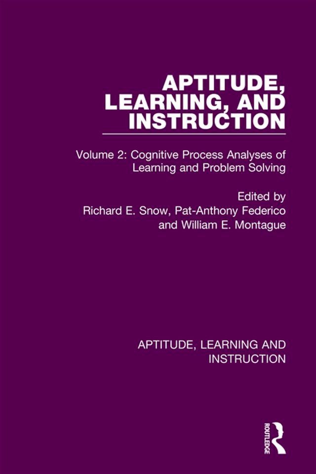  Aptitude, Learning, and Instruction(Kobo/電子書)