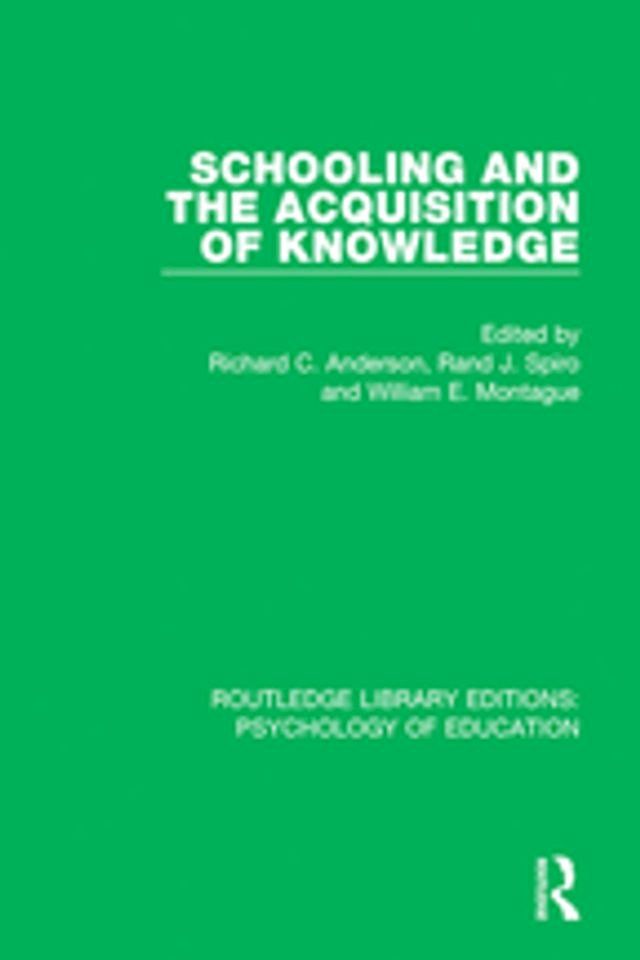  Schooling and the Acquisition of Knowledge(Kobo/電子書)