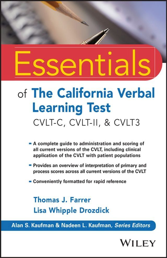  Essentials of the California Verbal Learning Test(Kobo/電子書)