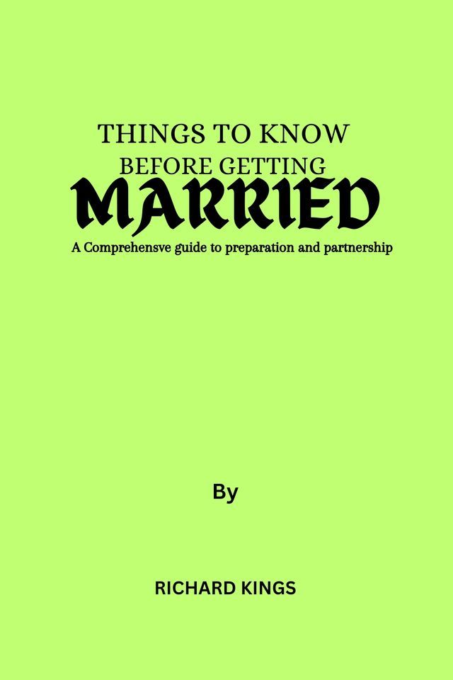  Things To Know Before Getting Married(Kobo/電子書)