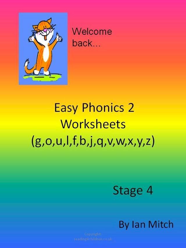  Easy Phonics 2 Worksheets (g,o,u,l,f,b,j,q,v,w,x,y,z)(Kobo/電子書)