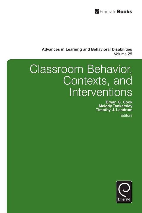 Classroom Behavior, Contexts, and Interventions(Kobo/電子書)