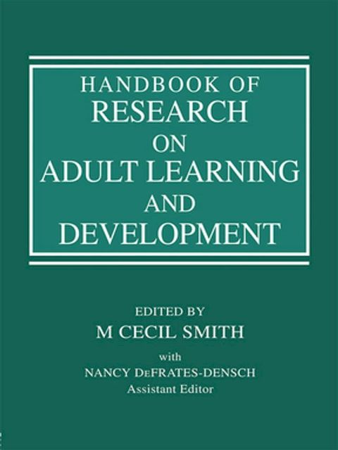 Handbook of Research on Adult Learning and Development(Kobo/電子書)