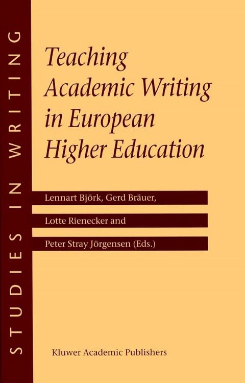 Teaching Academic Writing in European Higher Education(Kobo/電子書)