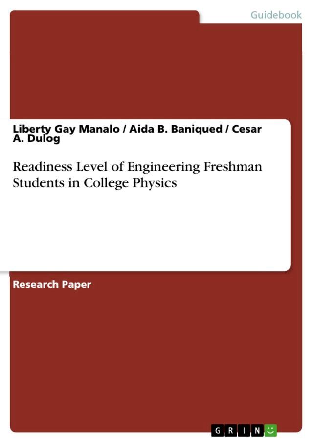  Readiness Level of Engineering Freshman Students in College Physics(Kobo/電子書)