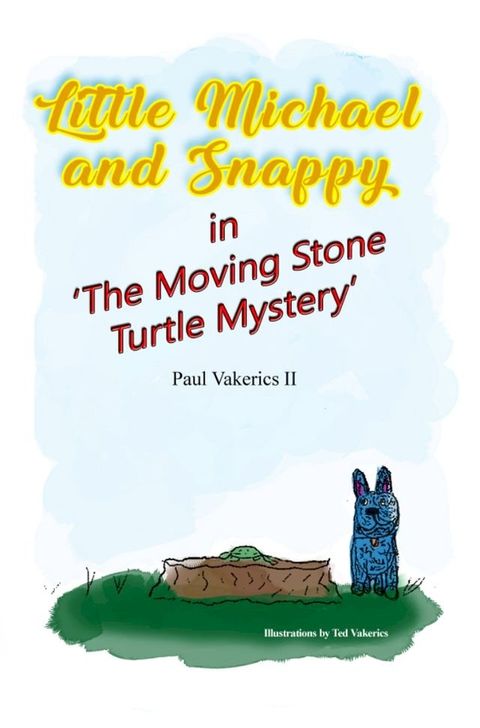 Little Michael and Snappy in "The Moving Stone Turtle Mystery"