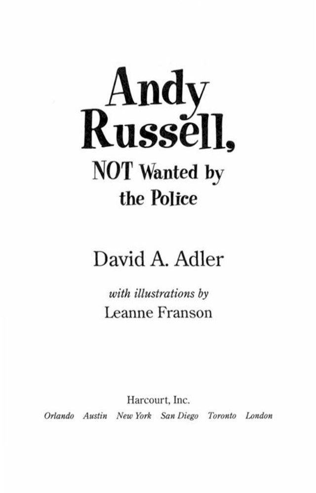  Andy Russell, Not Wanted by the Police(Kobo/電子書)