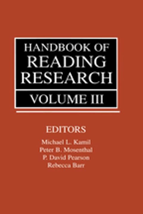 Handbook of Reading Research, Volume III(Kobo/電子書)