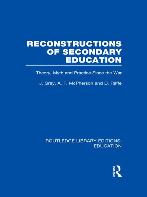 Reconstructions of Secondary Education(Kobo/電子書)