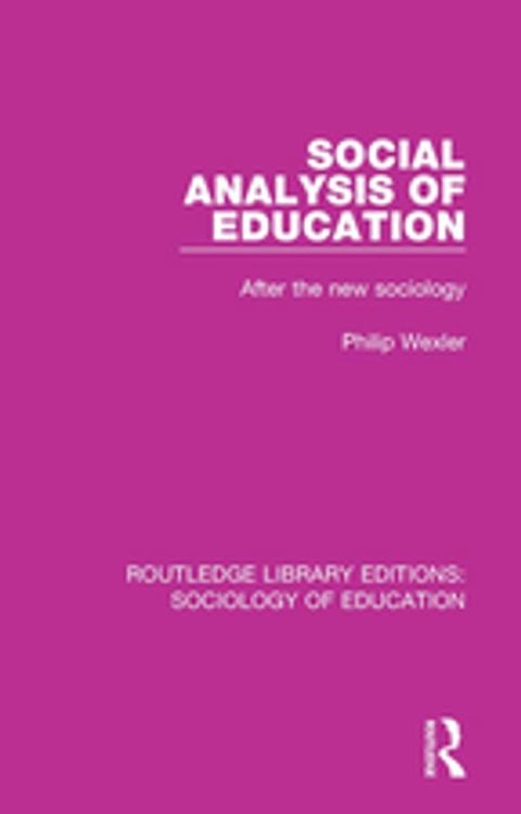 Social Analysis of Education(Kobo/電子書)