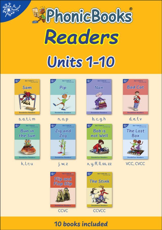  Phonic Books Dandelion Readers Set 1 Units 1-10(Kobo/電子書)