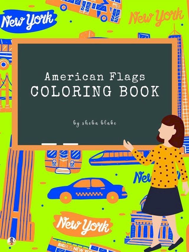  American Flags of the World Coloring Book for Kids Ages 6+ (Printable Version)(Kobo/電子書)