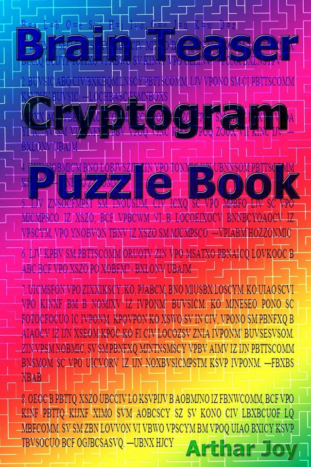  Brain Teaser Cryptogram Puzzle Book(Kobo/電子書)