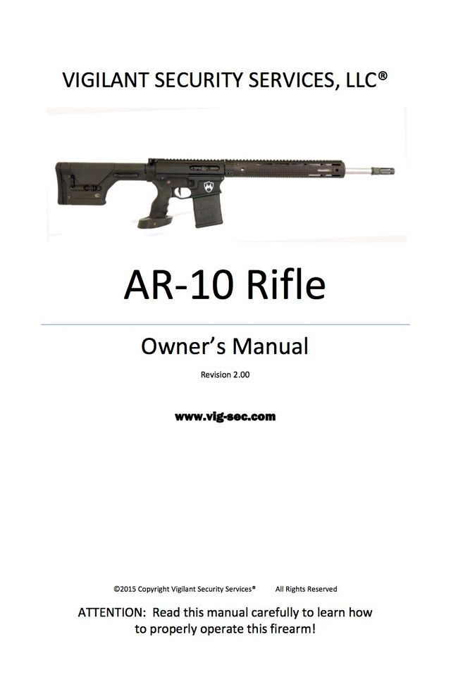  AR-10 Rifle Owner's Manual(Kobo/電子書)