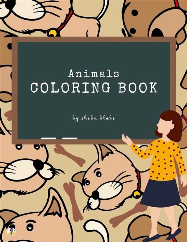  Animals Coloring Book for Kids Ages 3+ (Printable Version)(Kobo/電子書)