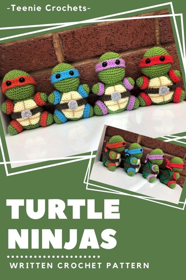  Teenage Mutant Ninja Turtles - Written Crochet Pattern(Kobo/電子書)