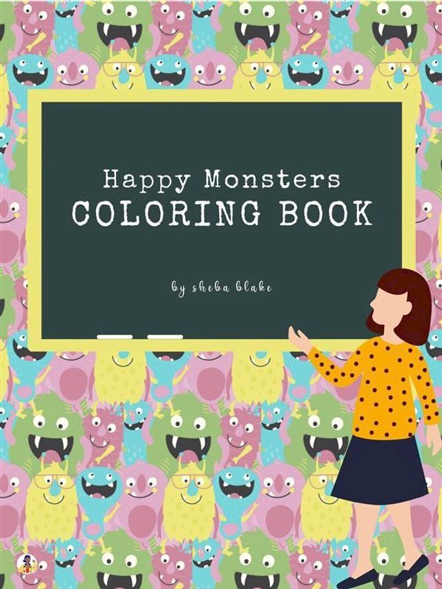  Happy Monsters Coloring Book for Kids Ages 3+ (Printable Version)(Kobo/電子書)