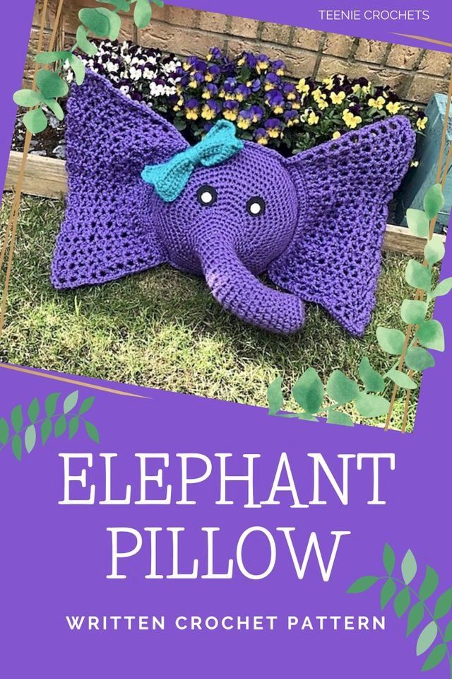  Elephant Pillow - Written Crochet Pattern(Kobo/電子書)