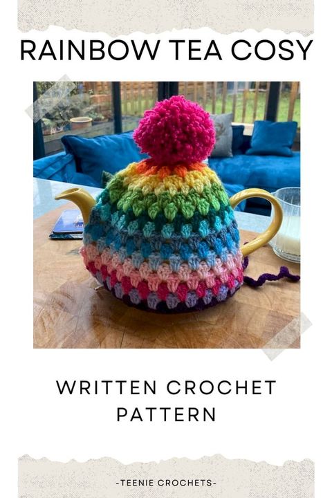 Rainbow Tea Cosy - Written Crochet Pattern(Kobo/電子書)