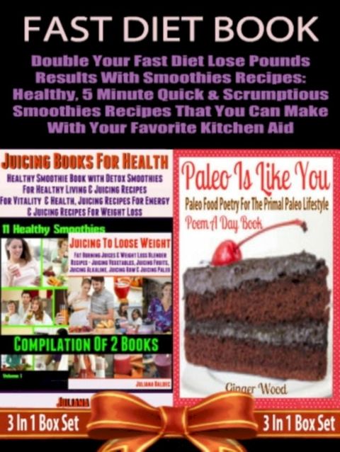 Fast Diet Book: Double Your Fast Diet Lose Pounds Results With Smoothies Recipes: Healthy, 5 Minute Quick & Scrumptious Smoothies Recipes That You Can Make With Your Favorite Kitchen Aid(Kobo/電子書)