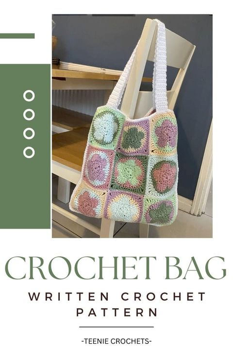 Crochet Flower Tote Bag - Written Crochet Pattern(Kobo/電子書)