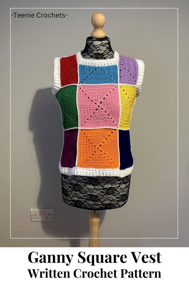  Granny Square Vest - Written Crochet Pattern(Kobo/電子書)