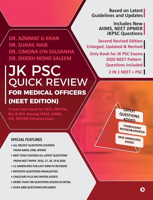  JK PSC QUICK REVIEW FOR MEDICAL OFFICERS (NEET EDITION)(Kobo/電子書)