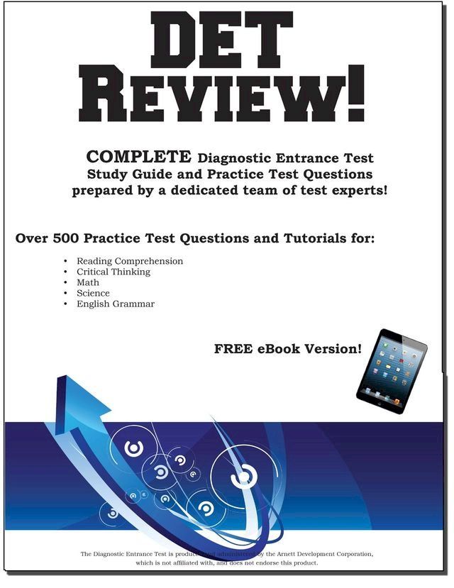  DET Review! Complete Diagnostic Entrance Test Study Guide and Practice Test Questions(Kobo/電子書)