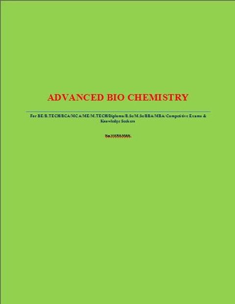 Text Book of ADVANCED BIO CHEMISTRY(Kobo/電子書)