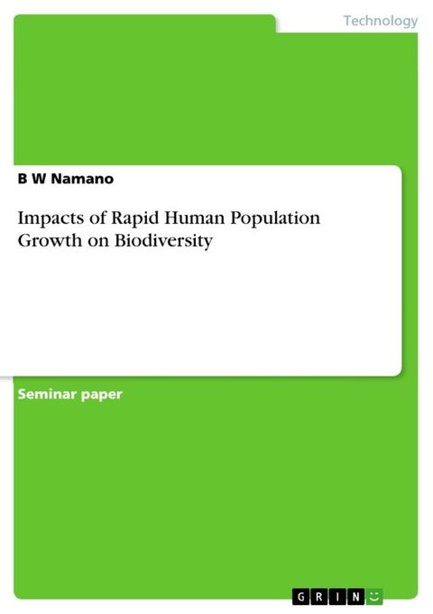 Impacts of Rapid Human Population Growth on Biodiversity(Kobo/電子書)